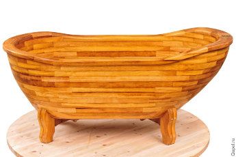 Деревянная ванна ручной работы (тик) Деревянная ванна из массива тика изготавливается вручную.
Пропитка натуральным масляным экстрактом (льняное масло).