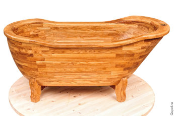 Деревянная ванна ручной работы (дуб) Деревянная ванна из массива дуба изготавливается вручную.
Пропитка натуральным масляным экстрактом (льняное масло).